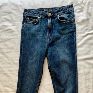 BLK DNM sz 27 high waist Jean w zips